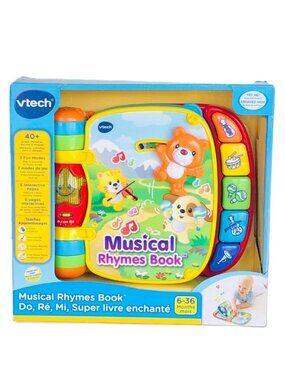Vtech Musical Rhymes Book (English Version) For Toddler  6M+ New in box